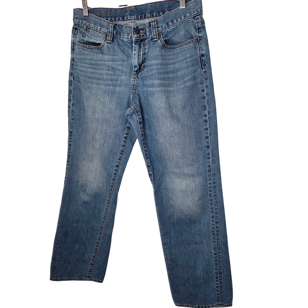 Y2K Talbots 100% Cotton Straight Leg Jeans Relaxed Medium Wash Womens